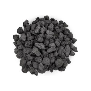 Black Lava Rock Stones for Fire Pits Fireplaces Gas Grills 10 Pounds Volcanic Rocks