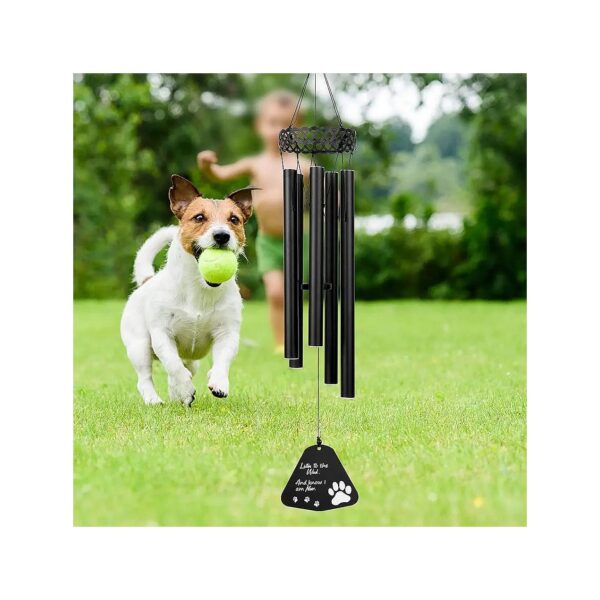 Black Pet Memorial Wind Chimes for Home Decoration and Gift