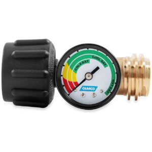 Black Propane Gauges for RVs, Boats, and Gas Grills with ACME/OPD Connection Type 1