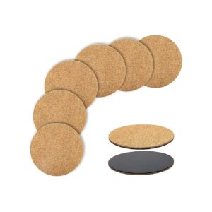 Black Round Cork Mats for Plant Decor and Waterproof Protection