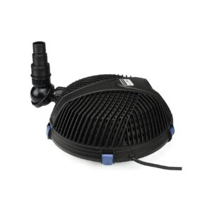 Black Submersible Pond Pump with Protective Pre-Filter Cage