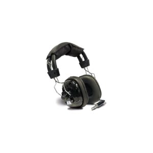 Black and Green Metal Detector Headphones with Soft Earphone Pads