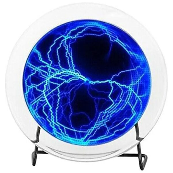 Blue 6 Inch Plasma Plate Lumin Disk with Music and Touch Triggered Light Show