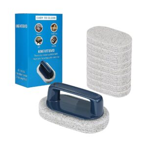 Blue Cleaning Brush with Scouring Pads for Griddle and Grill Cleaning