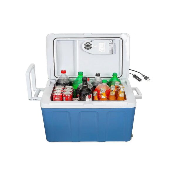 Blue Electric Cooler and Warmer with Long Cables