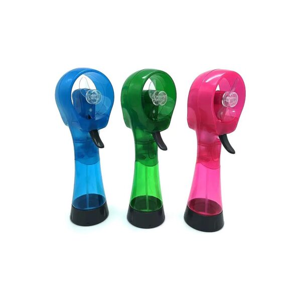 Blue Green Pink Portable Personal Handheld Water Misting Fan for Cooling Outdoor Cooler