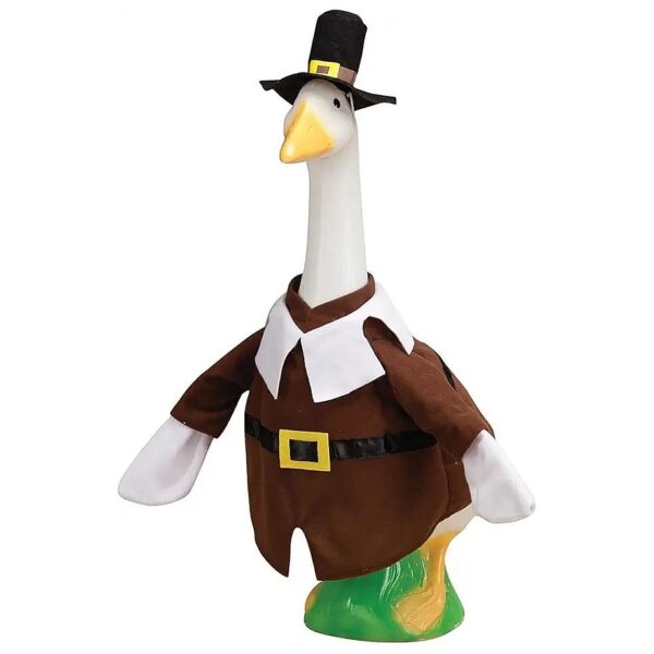 Boy's Pilgrim Goose Outfit Set with Top Hat and Gold Belt Buckle