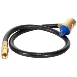 Brass Propane Hose with Pressure Regulator and Fitting for Camp Stoves and RVs