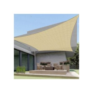 Breathable HDPE 20x20 Sun Shade Sail with 95% UV Blockage for Outdoor Patio and Pergola