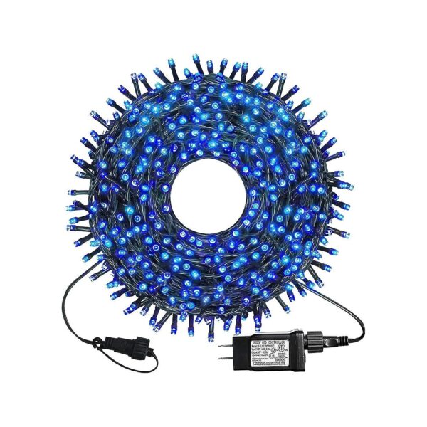 Bright Blue LED Fairy Lights for Indoor Outdoor Christmas Tree Decorations