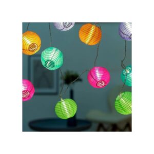 Bright and Beautiful Multicolor LED Lantern String Lights with USB Wall Charger