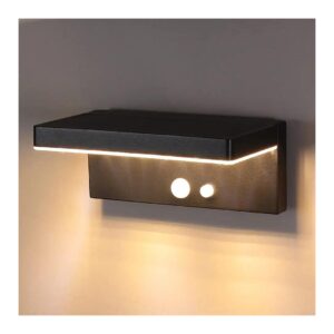 Bright and Energy Efficient Solar Powered Outdoor Wall Light with 3 Lighting Modes