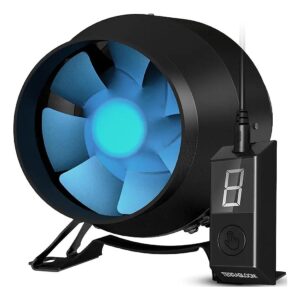 Brushless EC Motor Grow Tent Fan with High Airflow Capacity and Low Noise Level