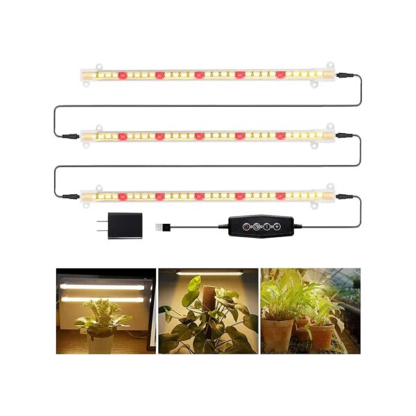 Bulb LED Grow Light Strips and Auto ON/Off Timer