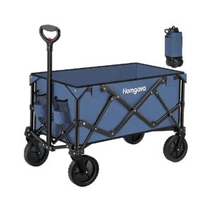 Camping and Hiking Wagon with Large Storage Space and All Terrain Wheels