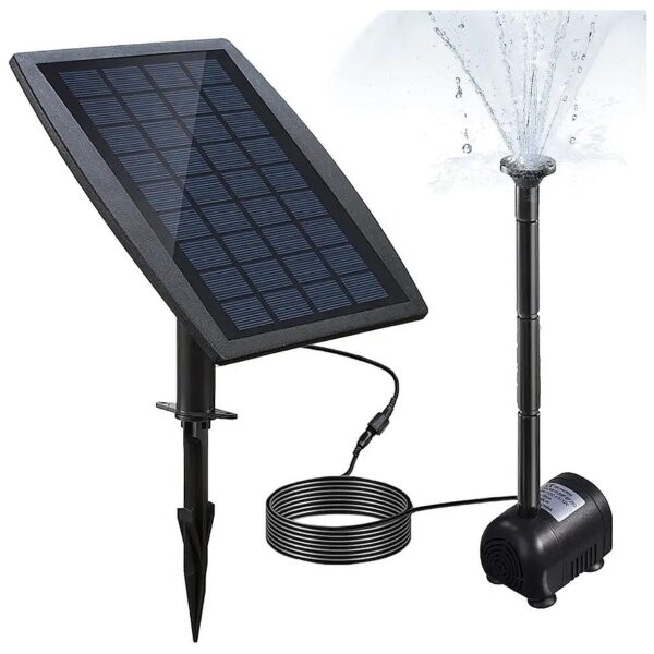 Carbon Solar Water Fountain Pump for Garden Decoration and Water Features