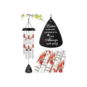 Cardinal Windchimes Memorial Gift for Bereavement and Remembrance