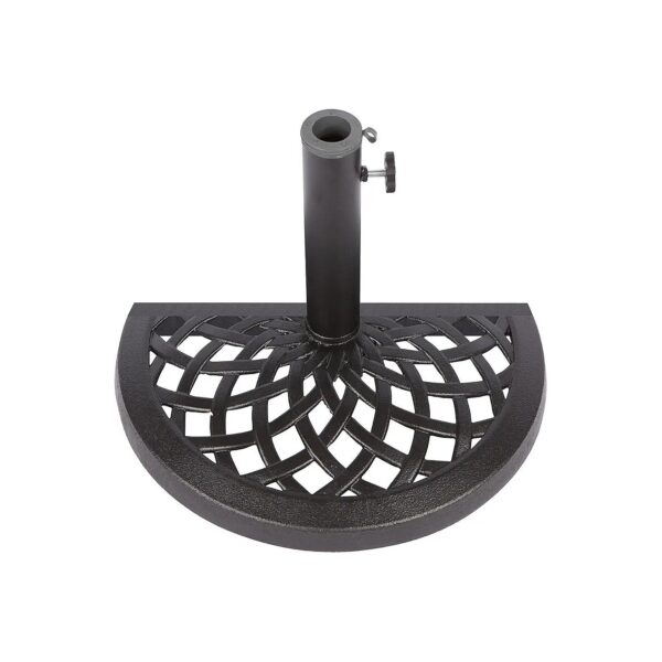 Cast Iron Half Umbrella Base with 7 Inch Diameter for Sale