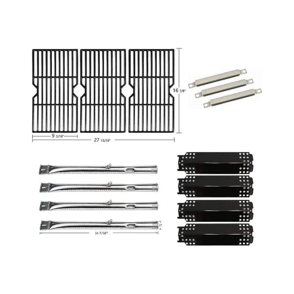 Charbroil Replacement Parts Kit including Grill Grates, Heat Plates, Burners, and More