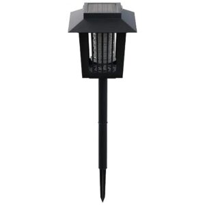 Cheap Solar Powered Black LED Light with Insect Zapper and Portable Design