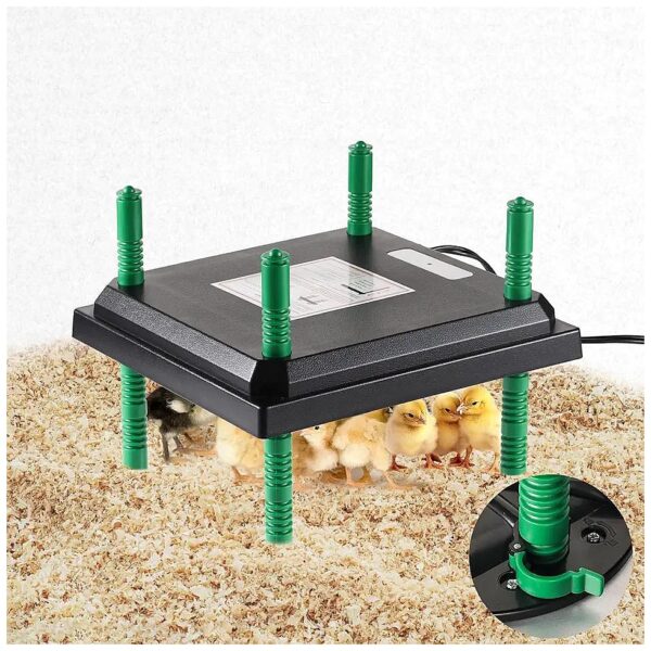 Chick Brooder Heating Plate for Up to 15 Chicks - Adjustable Height and Angle