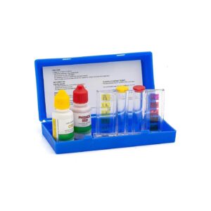 Chlorine and pH Test Kit for Pool Water Chemical Analysis