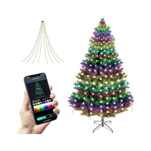 Christmas Tree Light Decorations with 160 LEDs and Smart APP Control