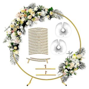 Circle Gold Arch Backdrop Stand for Modern Wedding Decor