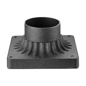 Classic Design Pier Mount Adapter for Cast Aluminum Black Path Lights