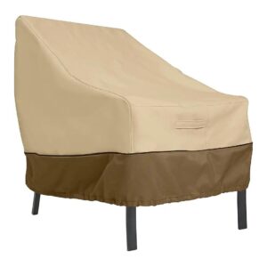 Classic Fit Outdoor Furniture Cover with Elastic Hem Cord for Patio Lounge Chairs