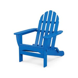 Classic Folding Adirondack Chair in Pacific Blue Color