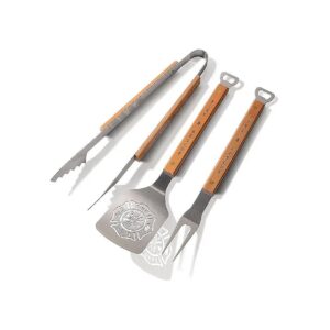 Classic Series 3-Piece BBQ Grill Set with Hard Maple Handles and Brass Rivets