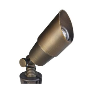 Classic Style Die-Cast Brass Spotlight for Outdoor Use - 12V AC/DC LED Landscape Lighting