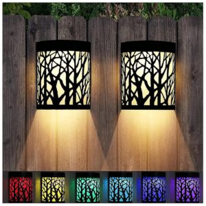 Classic Style Solar Wall Sconce Lighting for Yard and Deck