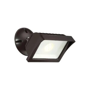 Clear Lens Bronze Finish Modern Outdoor Flood Light with Adjustable Head