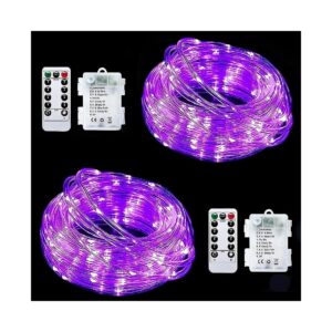 Clear Rope Fairy Lights with Remote, LED Rope Lights for Patio, Backyard, Indoor Decor