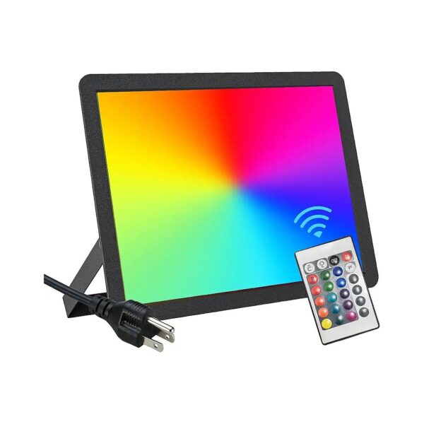 Color Changing LED Flood Light with 4 Modes and Remote Control for Party Lighting