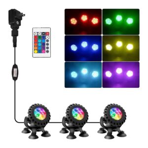 Color Changing LED Lights for Pond Fountain and Aquarium Fish Tank Pool