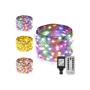 Color Changing LED String Lights with 8 Modes and Dimmer