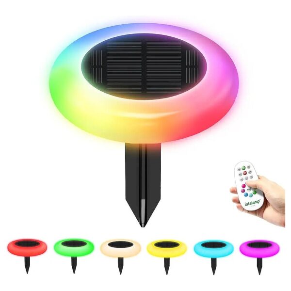 Color Changing Solar Lights Outdoor with Remote Control for Backyard