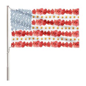 Color Double Sided American Flag Home Decoration with Weather-Resistant Fabric