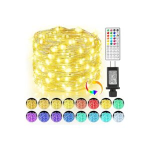 Color LED Fairy Lights with 4 Warm White and 17 RGB Colors for Versatile Use