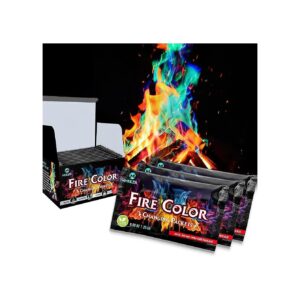 Colored Flame Changing Packets for Fireplaces and Campfires