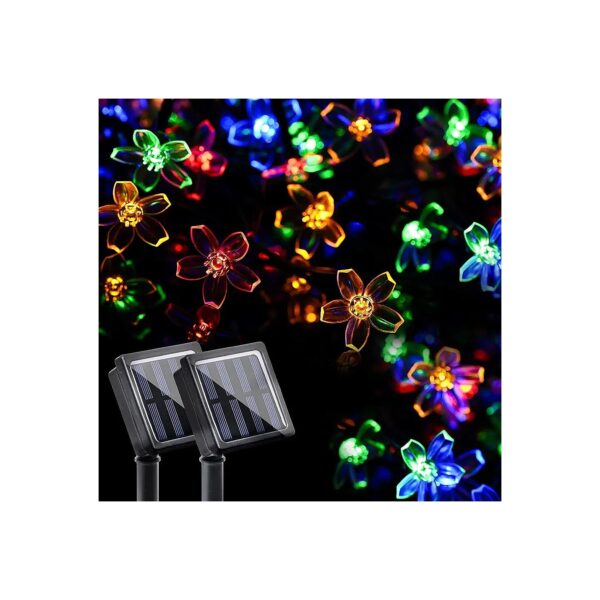 Colored LED Solar String Lights for Home, Patio, and Garden