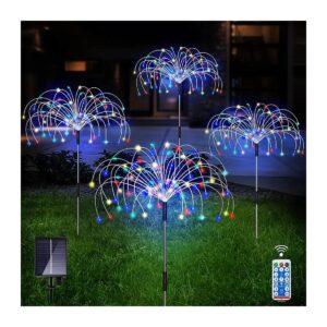 Colorful LED Solar Powered Garden Decorations with Copper Wire and Automatic Light Sensor