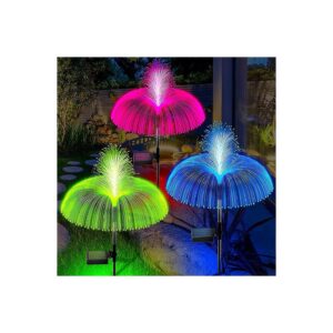 Colorful Solar Flower Lights for Garden and Patio Decorations