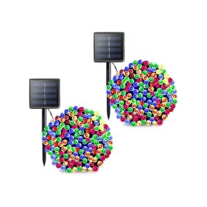 Colorful Solar Powered String Lights for Christmas Tree and Patio