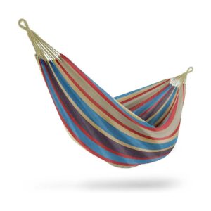 Colorful and Durable Hammock Bed for Two with Hanging Rope