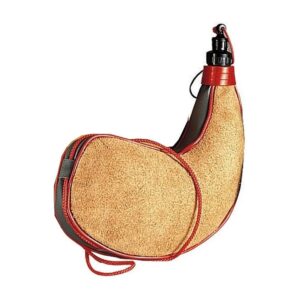 Comfortable Carry Brown Wine Bota with Insulated Latex Lining and Shoulder Strap