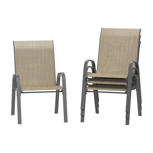 Comfortable Khaki Patio Chairs for All Weather Outdoor Dining